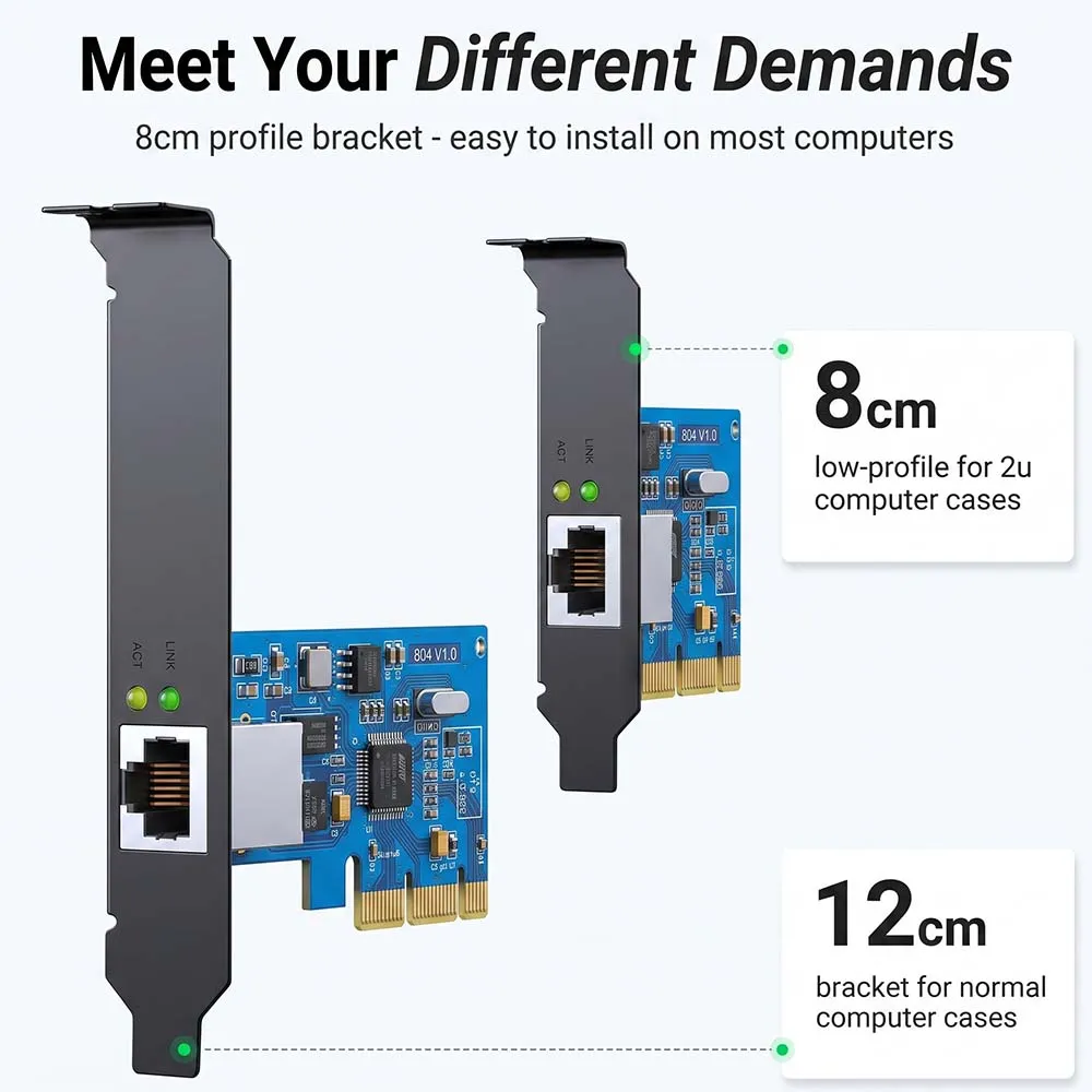 UGREEN 30771 Gigabit Ethernet PCI Express Network Card 10/100/1000Mbps
