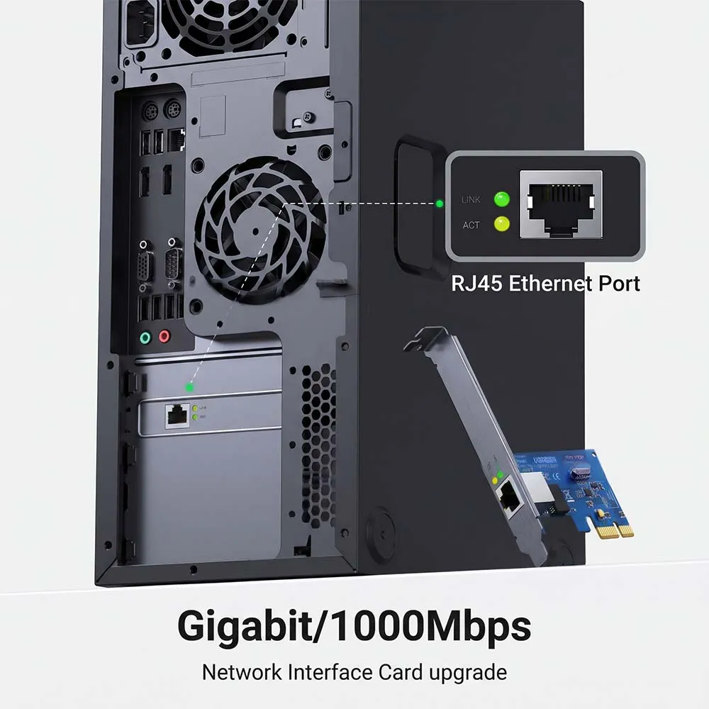 UGREEN 30771 Gigabit Ethernet PCI Express Network Card 10/100/1000Mbps