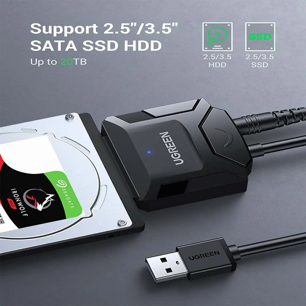 UGREEN 20611 CR108 USB to SATA HDD