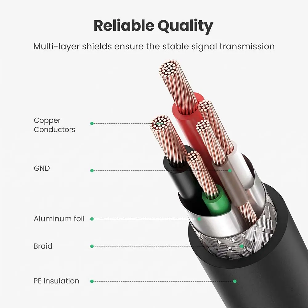 UGREEN 20847 US135 2m USB-A to USB-B Print Cable Black