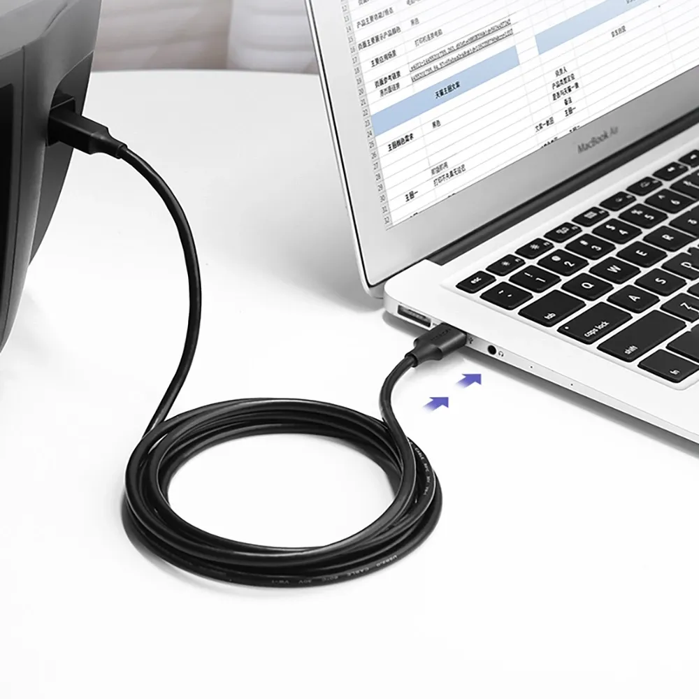 UGREEN 20847 US135 2m USB-A to USB-B Print Cable Black