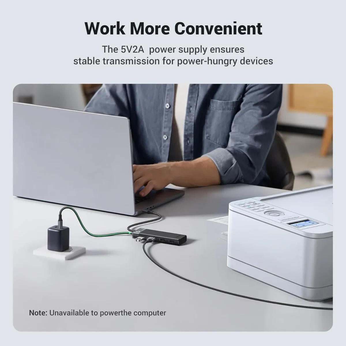 UGREEN 15548 5-in-1 USB-A 3.2 Hub Adapter