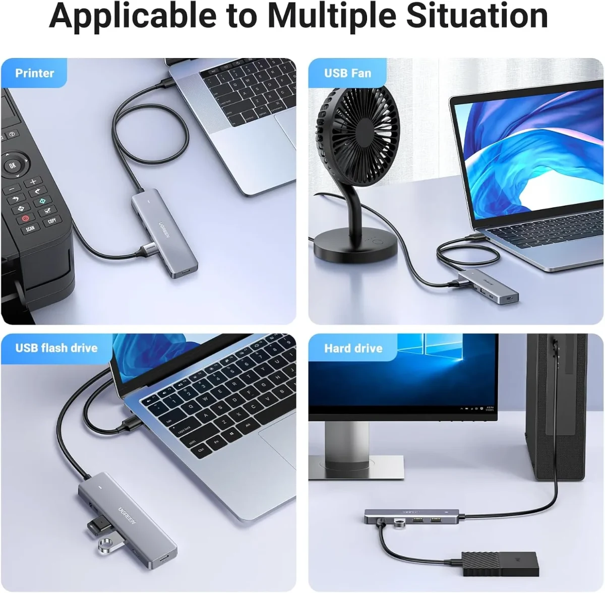 UGREEN 15920 5-in-1 USB-C Hub Adapter