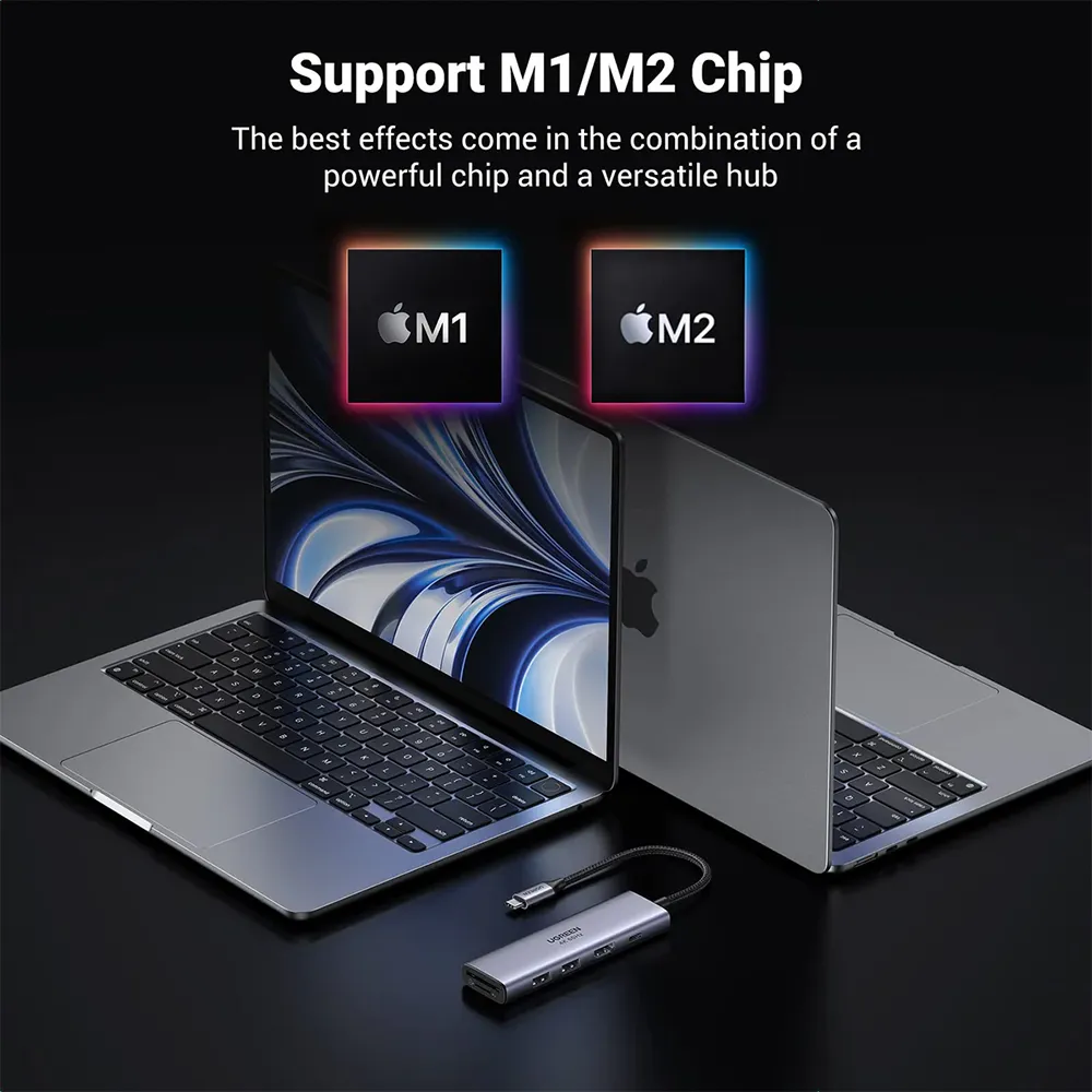 UGREEN 20956 CM511-USB-C-MLT Adapter-6 in 1