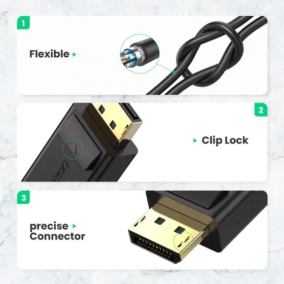 UGREEN 40363 Display Port to HDMI Female Converter 4K 2K