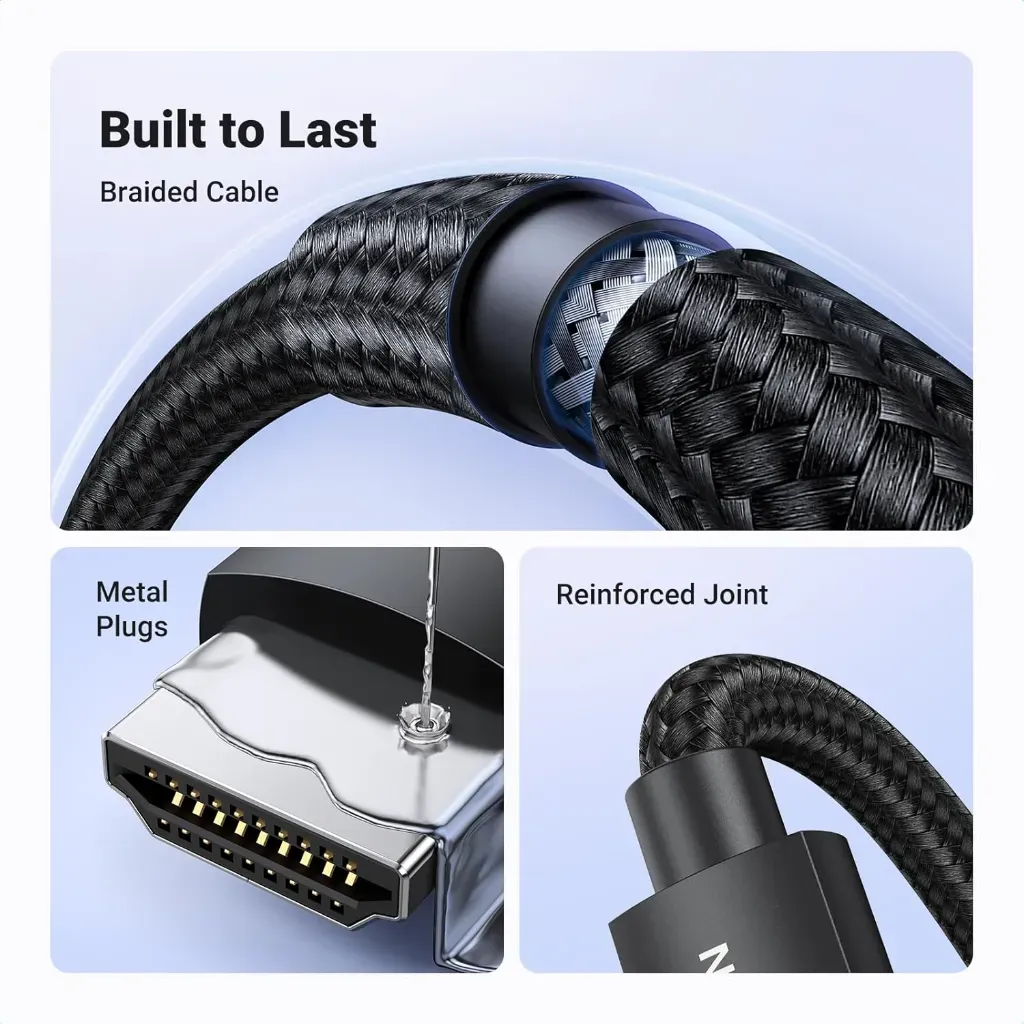 UGREEN 40182 HD150 HDMI 8K 5m Braided Cable