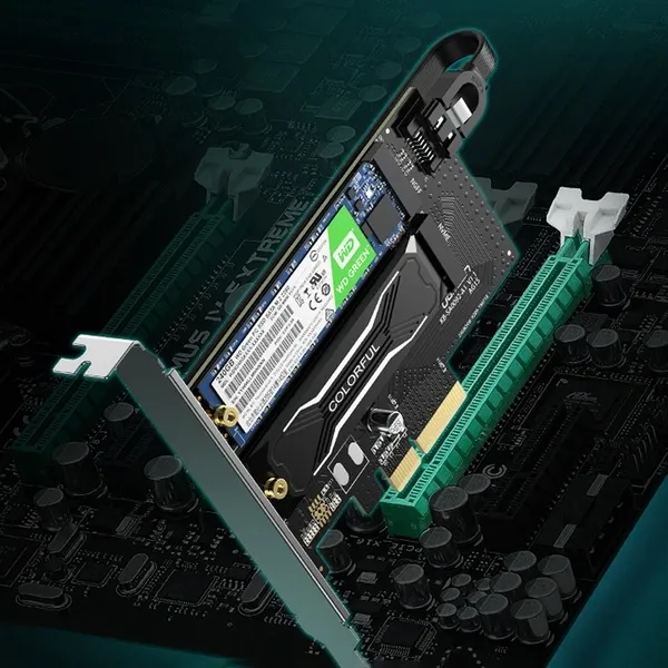 UGREEN 70504 M.2 SATA+M.2 NVMe to PCI-E 3.0 X4 Expansion Card CM302ACC