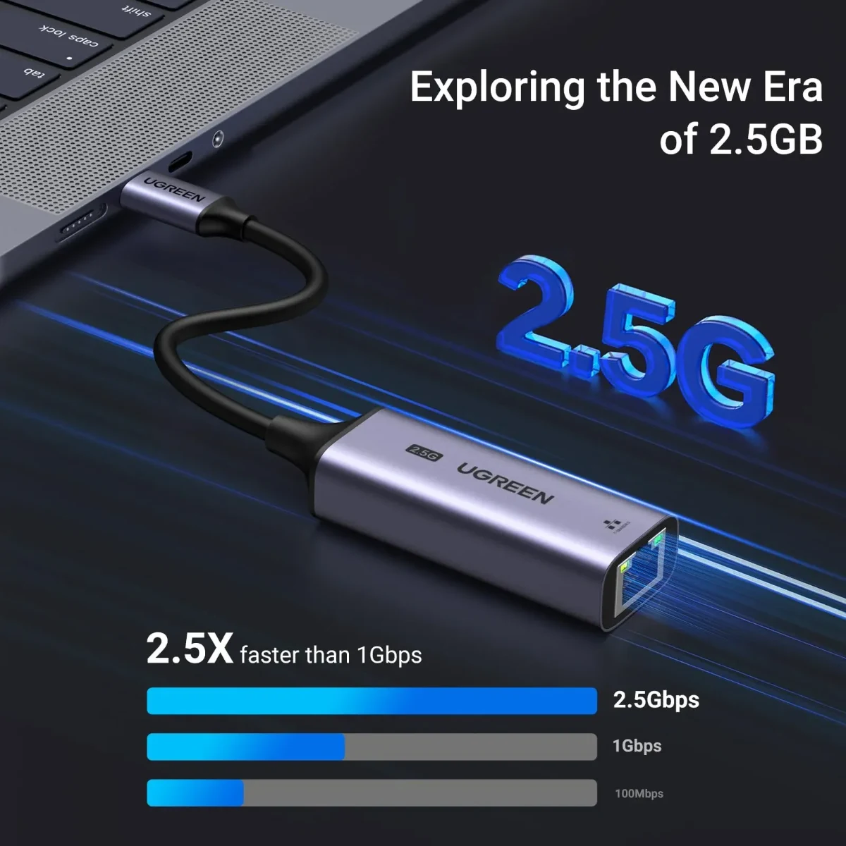 UGREEN 25052 USB-C to RJ45 2.5G Ethernet Adapter