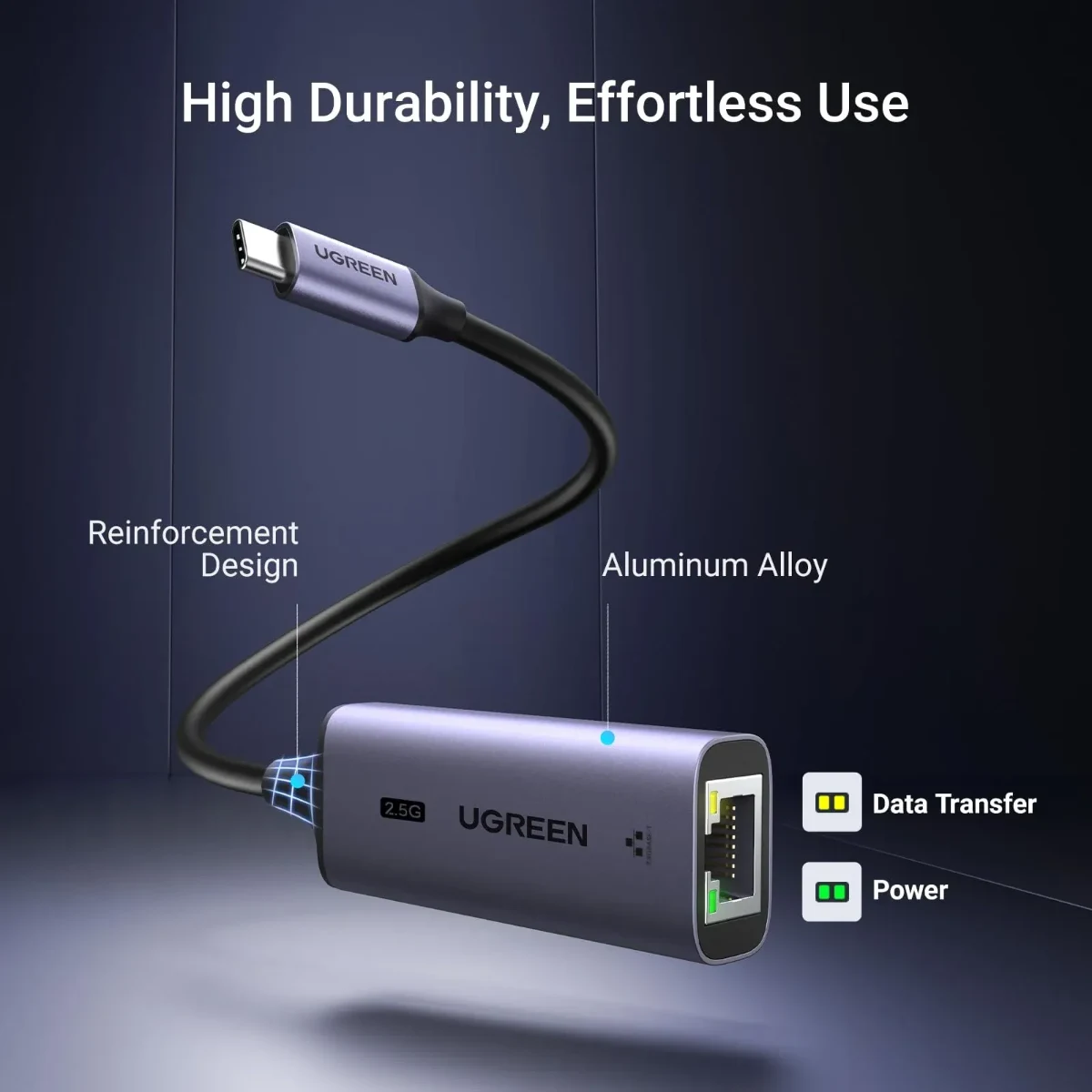 UGREEN 25052 USB-C to RJ45 2.5G Ethernet Adapter