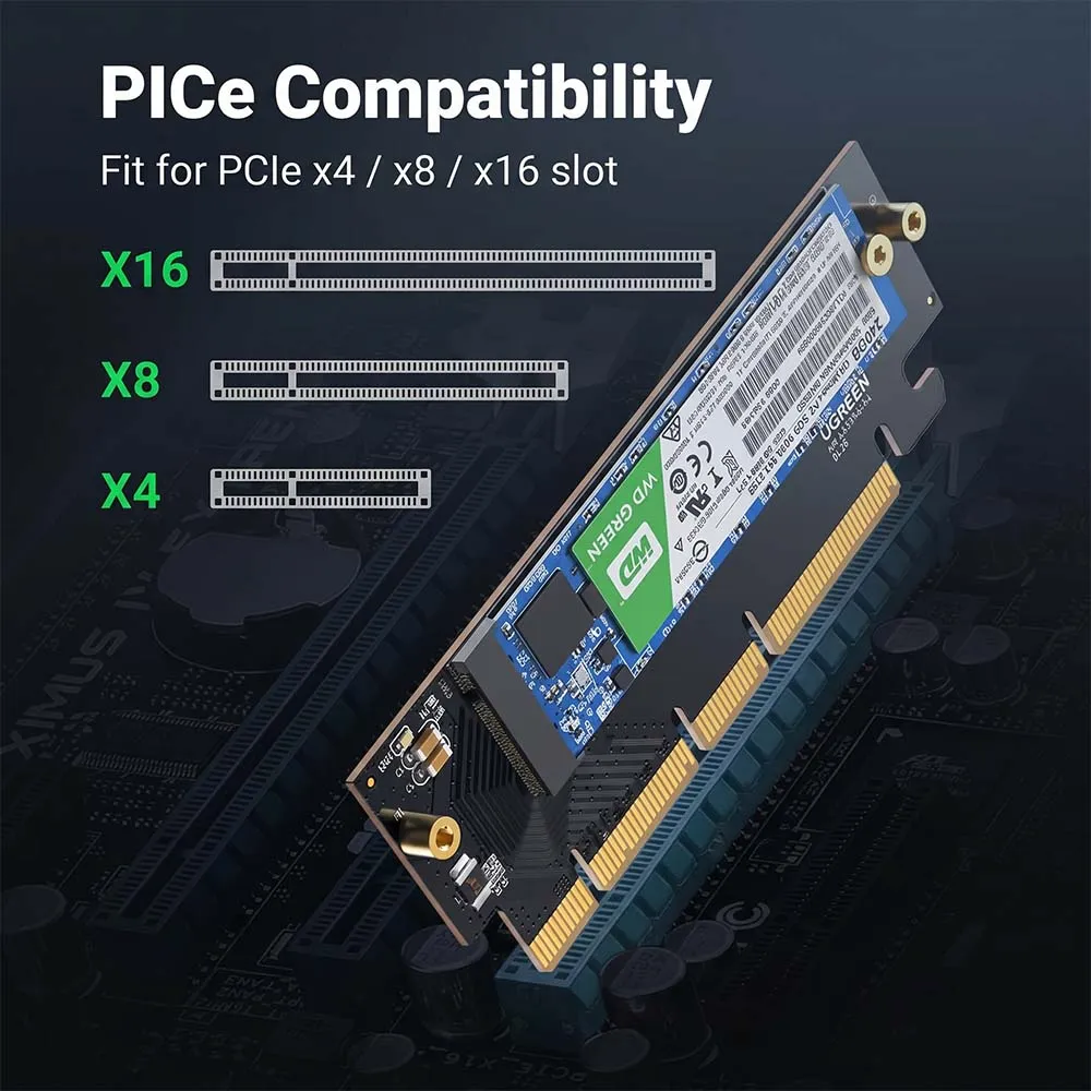UGREEN 30175 PCIe 4.0 16× to M.2 NVMe Expansion Card