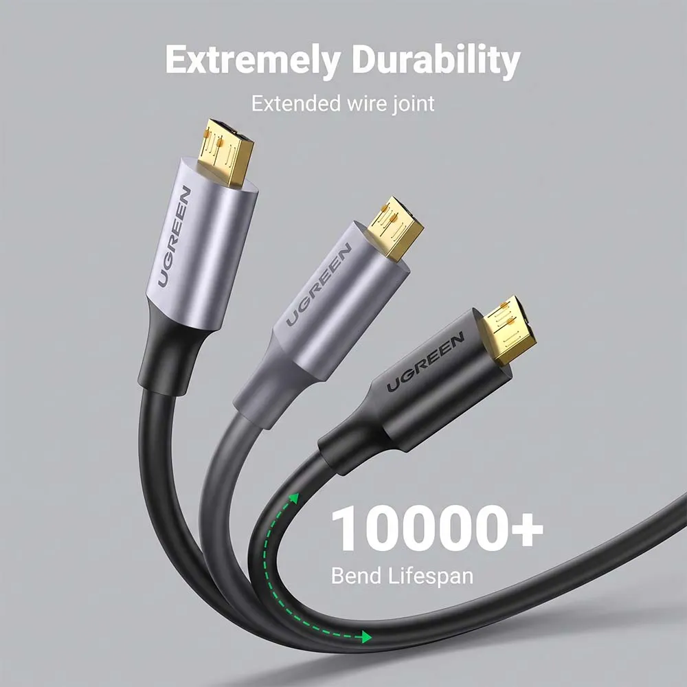 UGREEN 10841 USB-A 3.0 Male to Micro USB 3.0 Male Cable 1m Black
