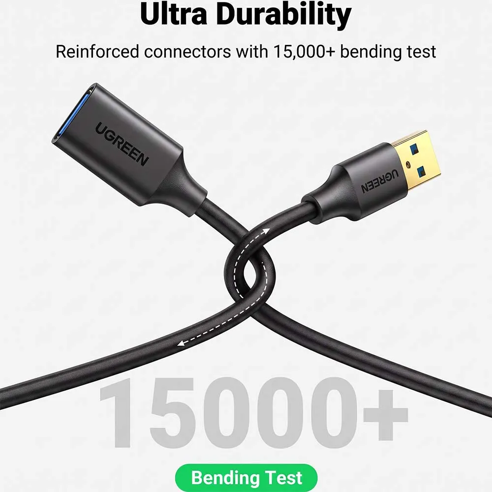 UGREEN 90722 USB-A 3.0 Male to USB-A Female 5m Extension Cable