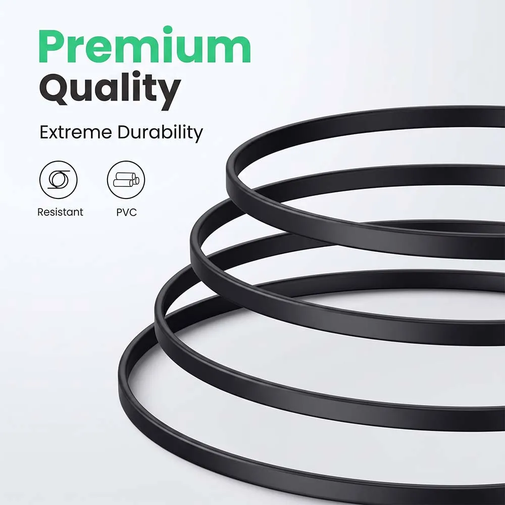 UGREEN 10983 Cat8 U/FTP 5m Pure Copper Ethernet Cable Black