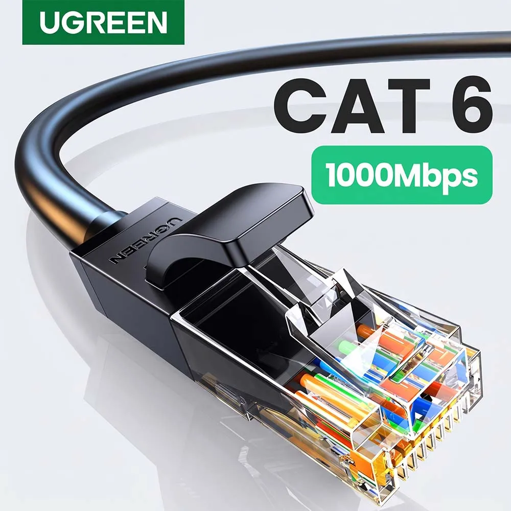 UGREEN 20170 Cat6 U/UTP 50m Ethernet Cable Black