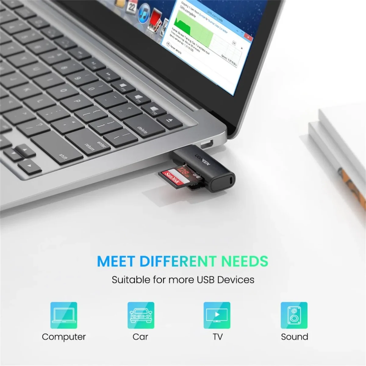 UGREEN 60722 USB3.0 Multifunction Card Reader
