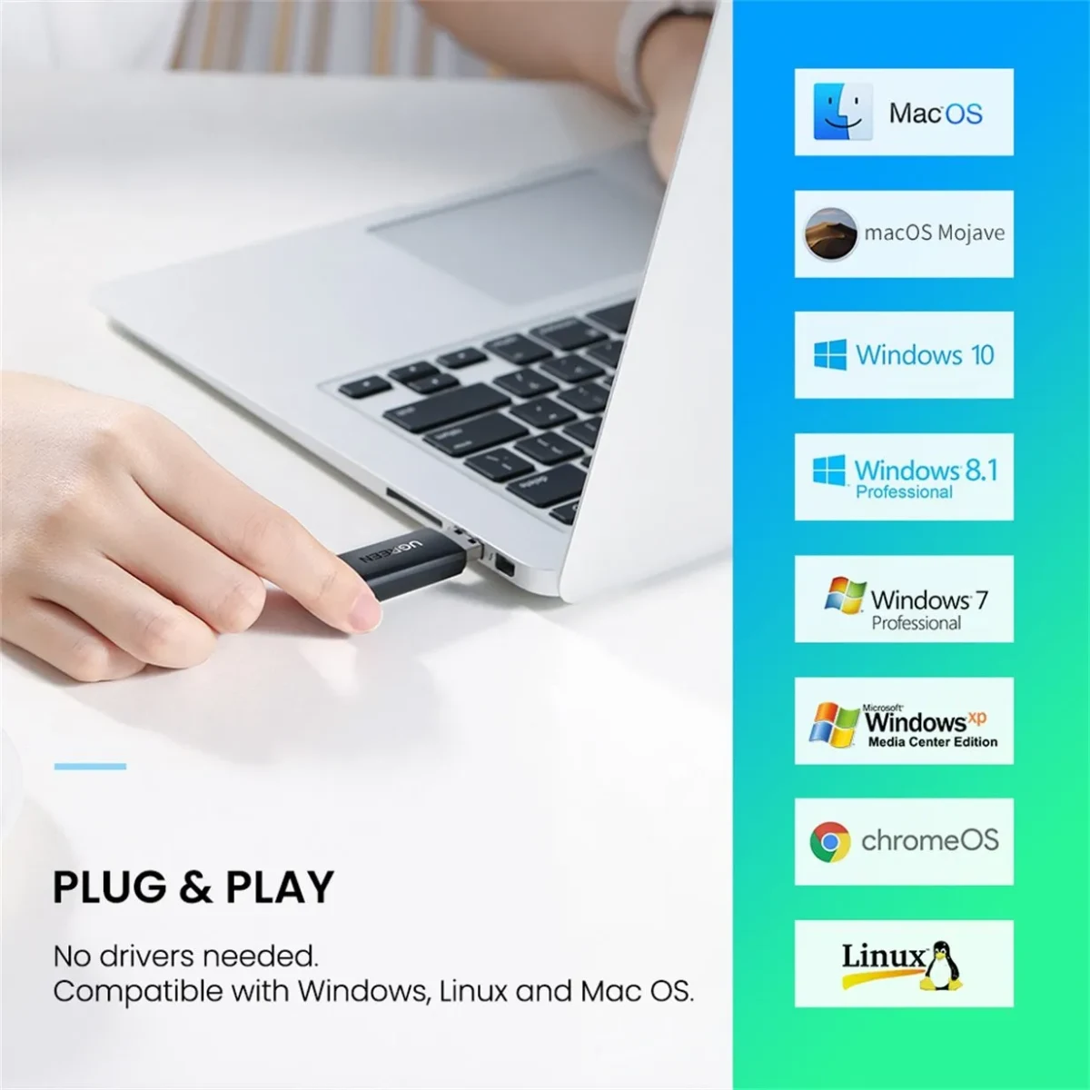 UGREEN 60722 USB3.0 Multifunction Card Reader