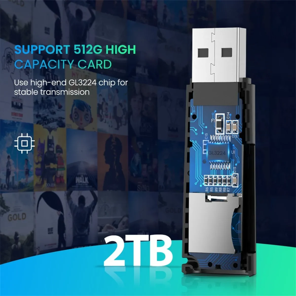 UGREEN 60722 USB3.0 Multifunction Card Reader