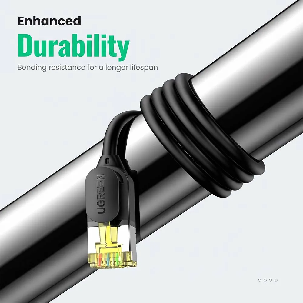UGREEN 80418 Cat7 3m Shielded Round Ethernet Cable Black