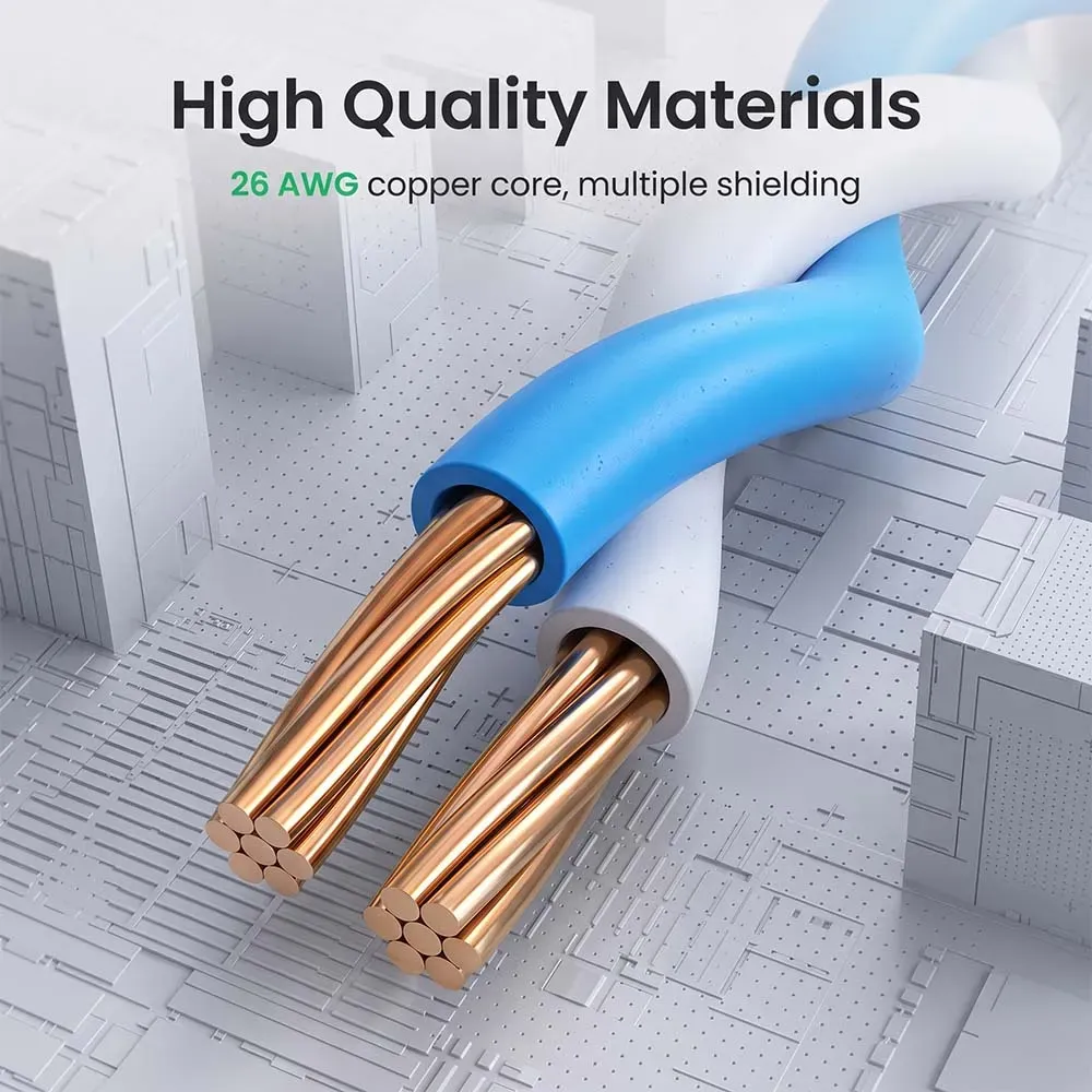 UGREEN 60545 Cat6 U/UTP8 1.5m Ethernet Cable Black
