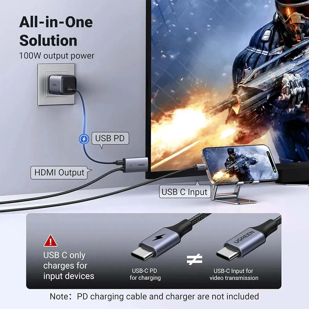UGREEN 55330 USB-C to HDMI 4K 2m Cable Black