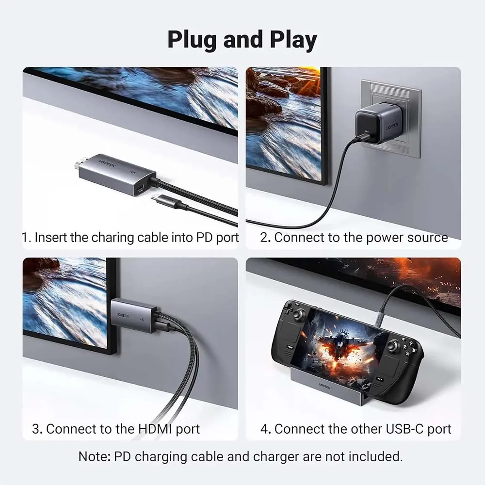 UGREEN 55330 USB-C to HDMI 4K 2m Cable Black