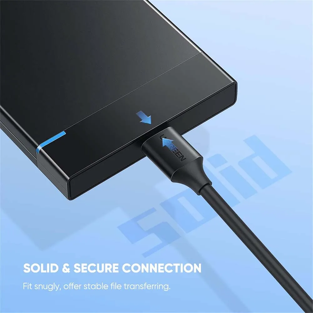 UGREEN 20103 USB-C to USB Micro B 1m Hard Drive Cable Black