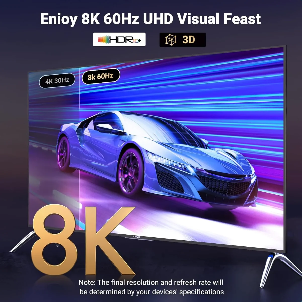 UGREEN 80397 Display Port to HDMI 8K 2m Cable Black