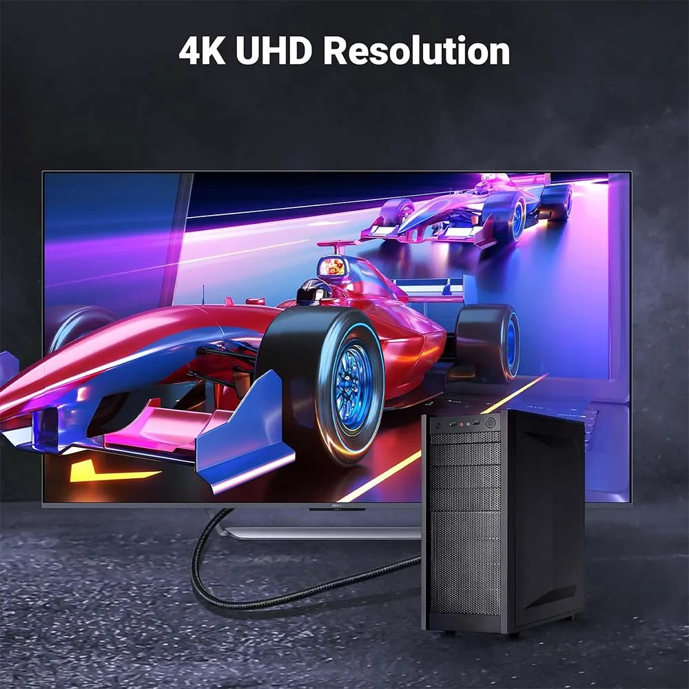 UGREEN 10203 Display Port to HDMI 4K 3m Cable Black
