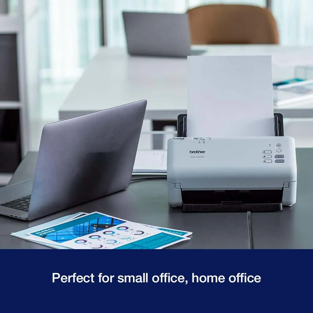Brother ADS-4300N High Speed Network Document Scanner for Office USB Ethernet
