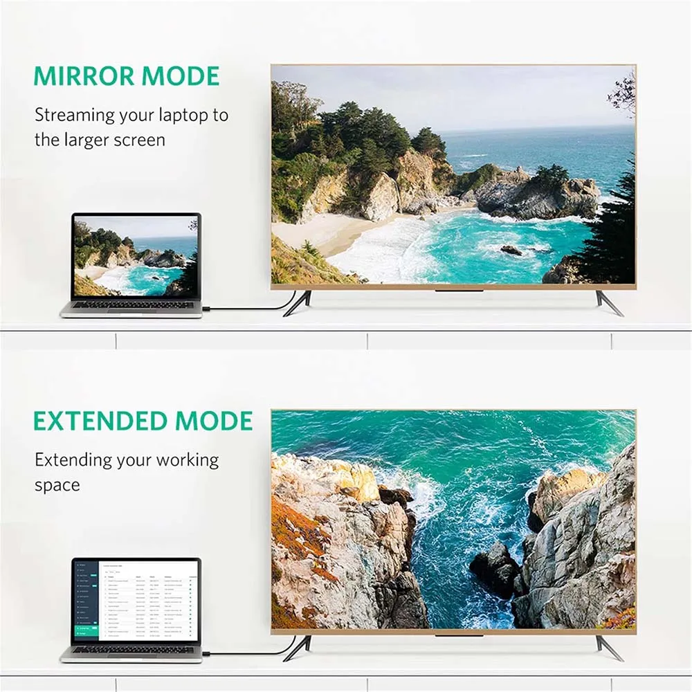 UGREEN 10213 DP Male to Male 4K 60Hz-2K 144Hz 5m Black