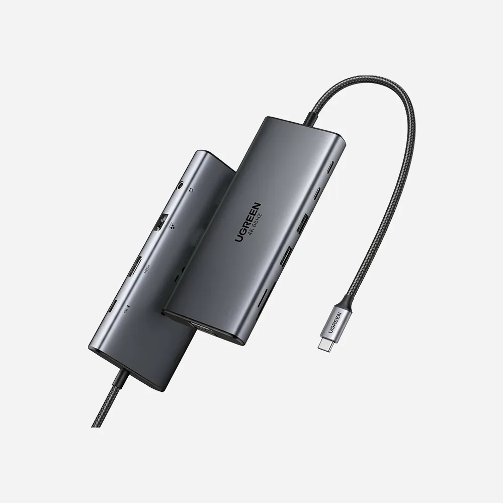UGREEN 45520 11 in 1 USB-C Docking Station 4K@60Hz HDMI 100W PD Gigabit Ethernet