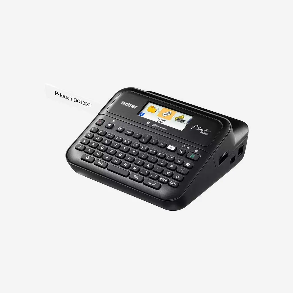 Brother PT-D610BT Industrial Handheld Thermal Barcode Label Printer USB Bluetooth