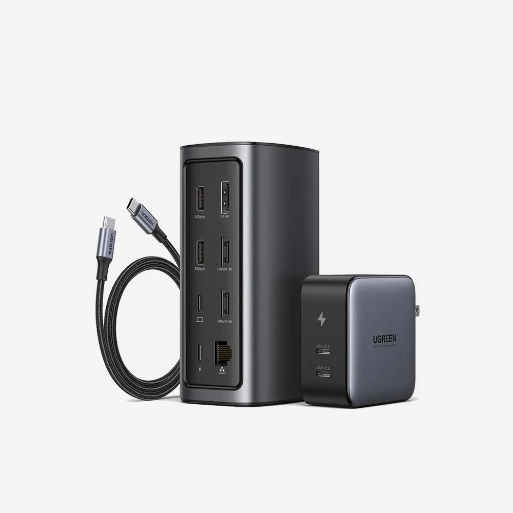 UGREEN 90325 Revodok Pro 312 Triple Display 12-in-1 USB-C 8K Universal Docking Station