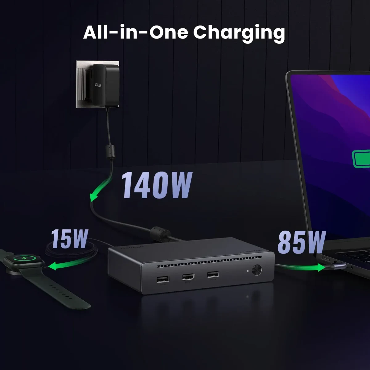UGREEN 25053 Thunderbolt 4 Dock 8 in 1 Docking Station