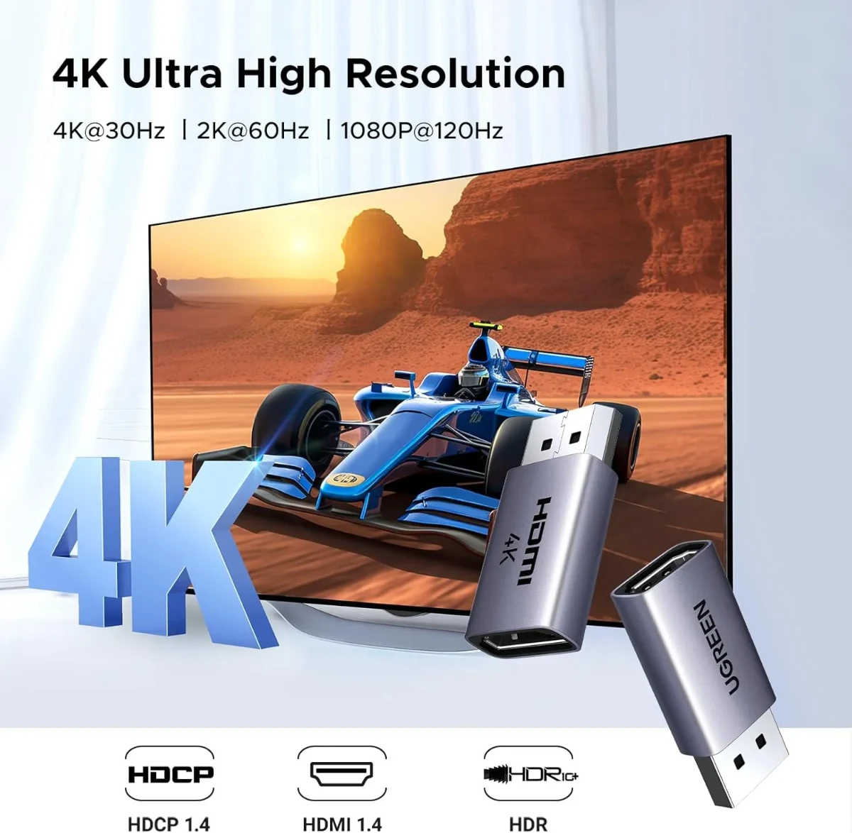 UGREEN 55935 Display Port To HDMI 4K 30Hz Adapter
