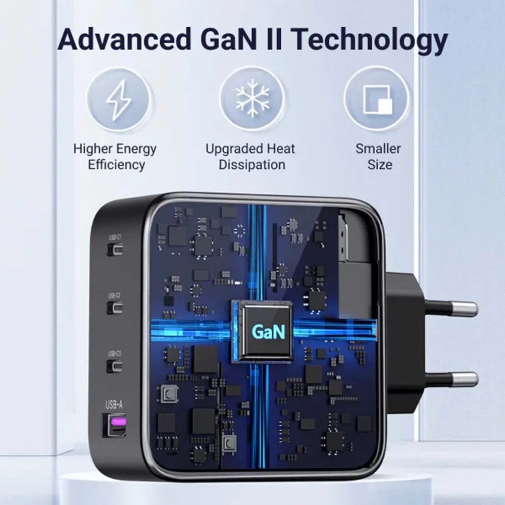 UGREEN 40747 Nexode CD226 100W GaN Fast Wall Charger with Power Delivery 3x USB-C 1x USB-A