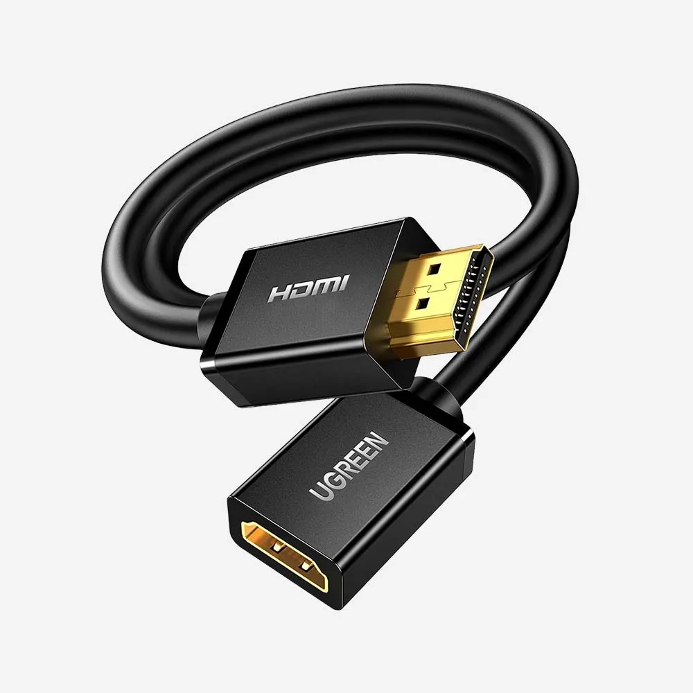 UGREEN 10145 HD107 3m Male to Female HDMI Cable Black