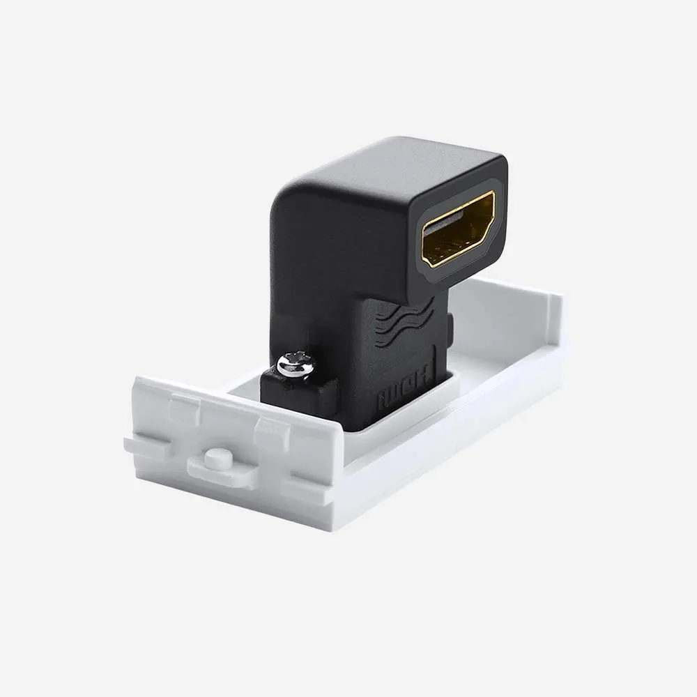 UGREEN 20318 HDMI Socket Panel White Right Angle