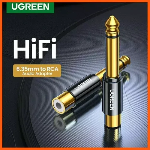 UGREEN 80731 6.35mm Male to RCA Female Adapter