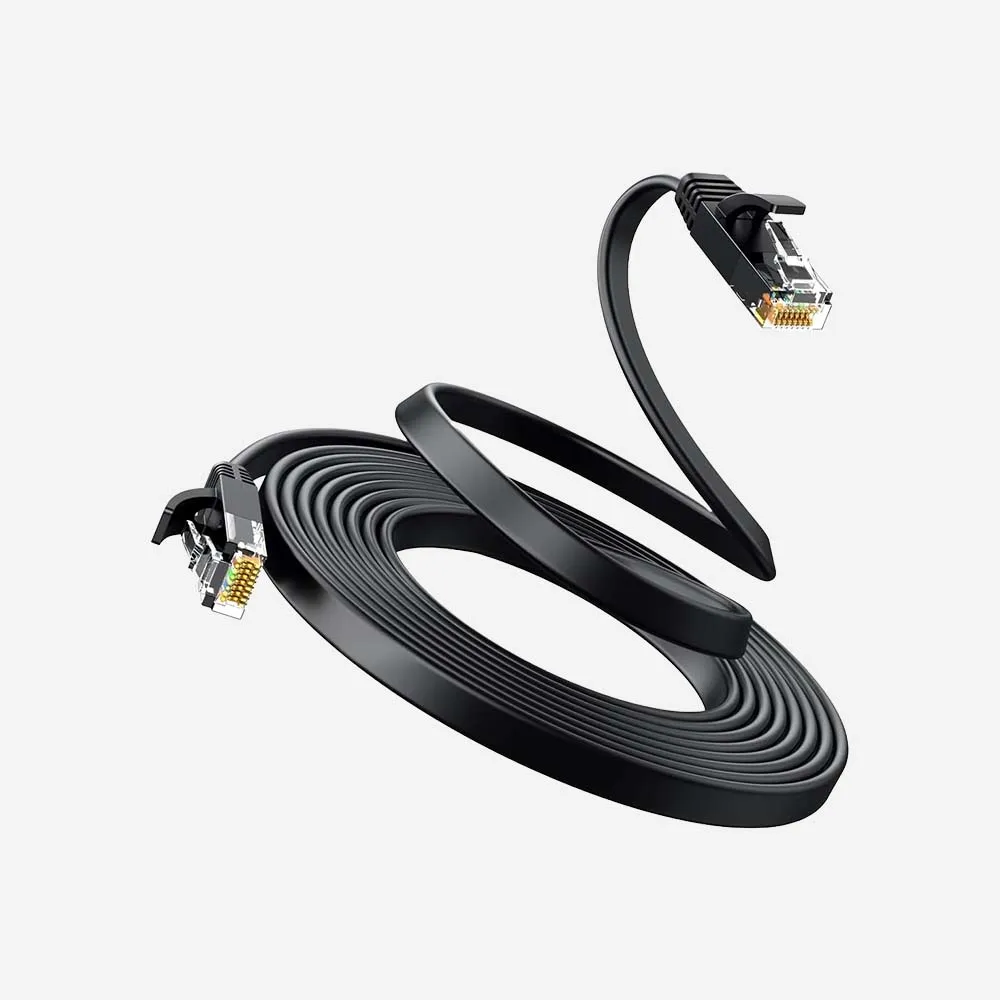 UGREEN 50181 Cat6 U/UTP 20m Ethernet Flat Cable Black