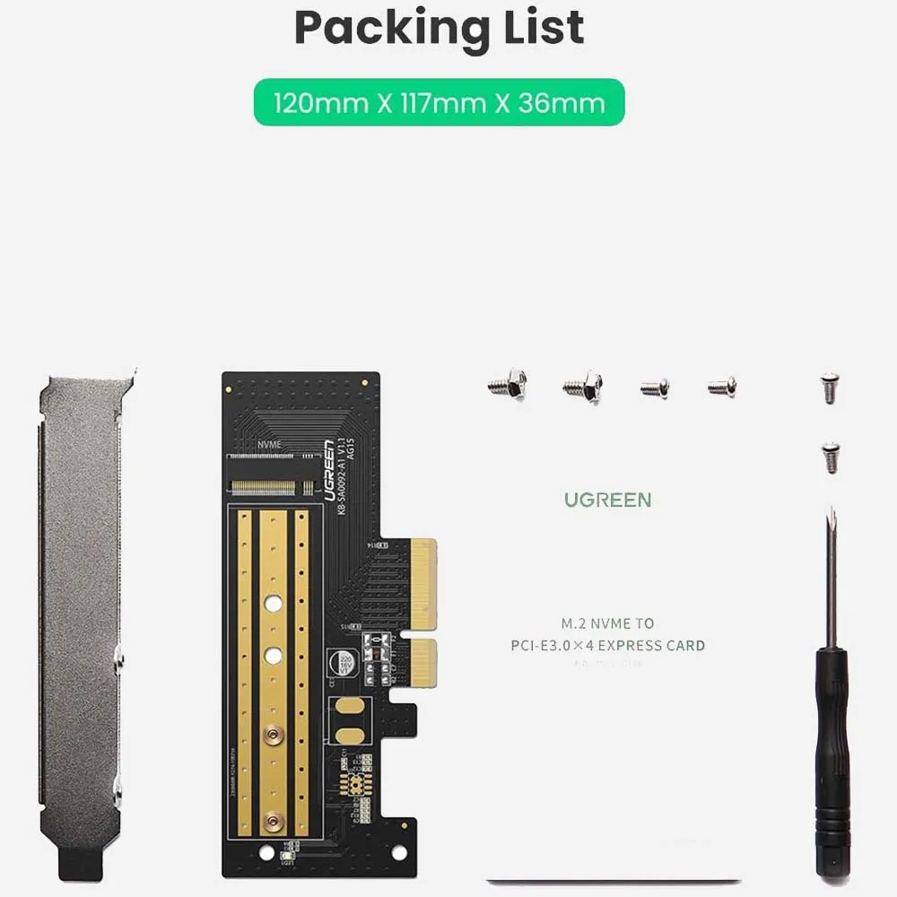 UGREEN 70503 CM302 PCIe 3.0 x4 to M.2 NVME Adapter