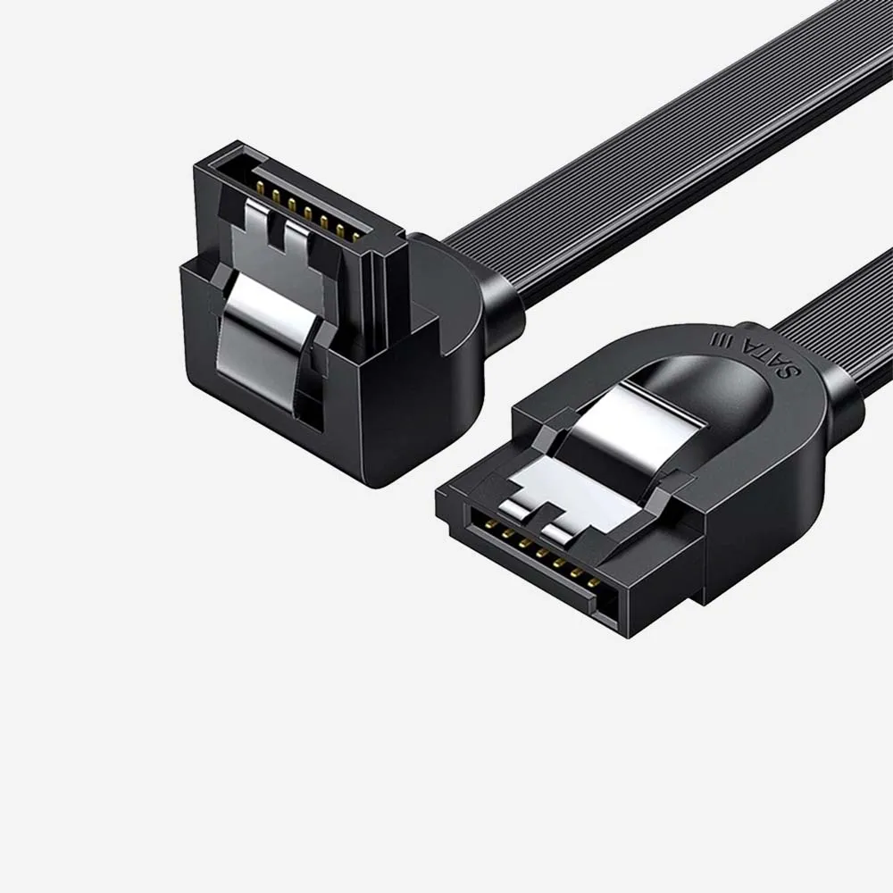 UGREEN 30797 US217 Angled SATA3 Data Cable 0.5m Black