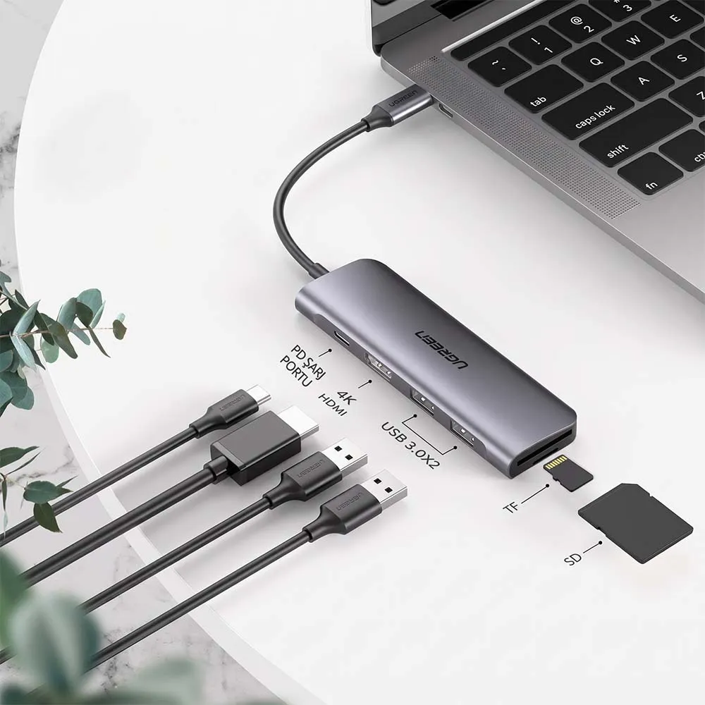 UGREEN 70411 6-in-1 USB-C Multifunctional Hub Adapter