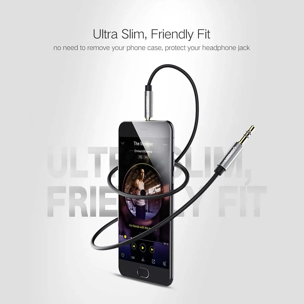 UGREEN 10734 AV119 1.5m 3.5mm Male to 3.5mm Male Cable Black