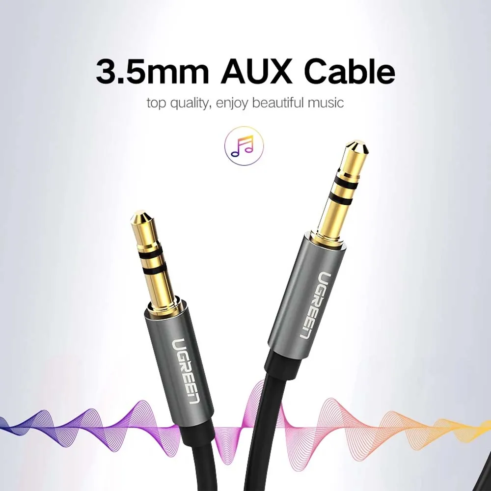 UGREEN 10734 AV119 1.5m 3.5mm Male to 3.5mm Male Cable Black