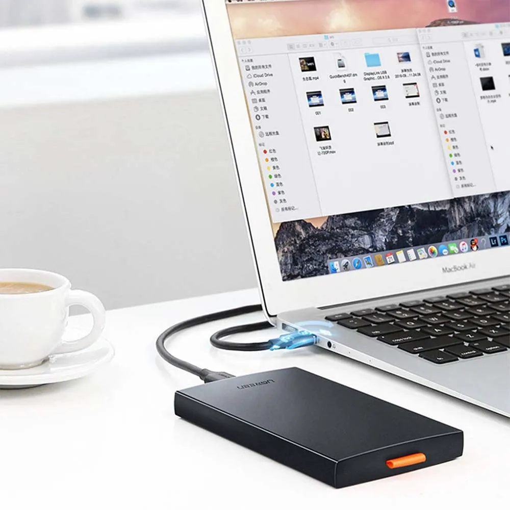 UGREEN 60353 HDD SSD disk housing 2.5 '' SATA USB 3.2 Gen 1 (5 Gbps) micro USB SuperSpeed + 0.5 m Cable Black CM237