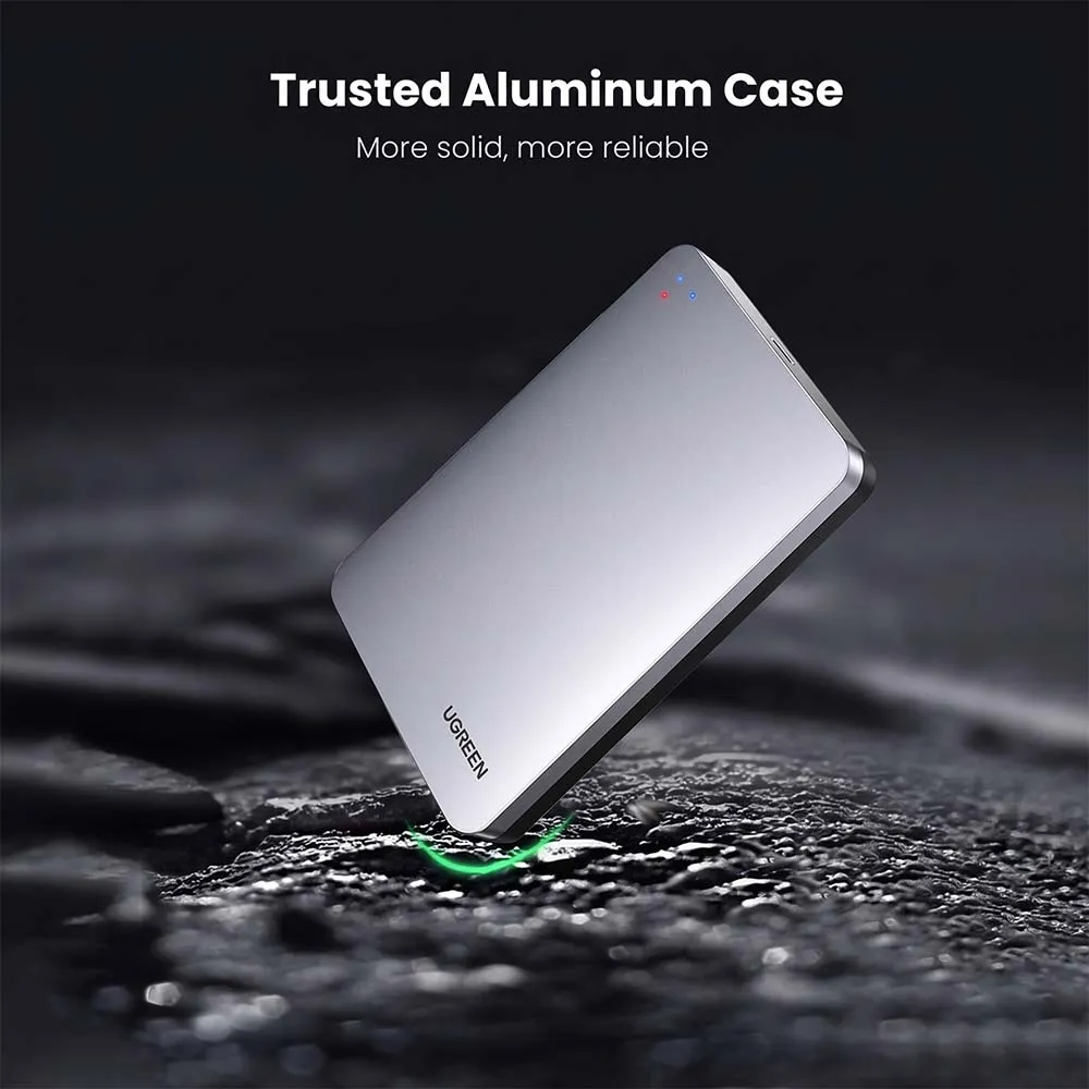 UGREEN 70498 USB-C SATA Hard Drive Enclosure for 2.5" HDD/SSD