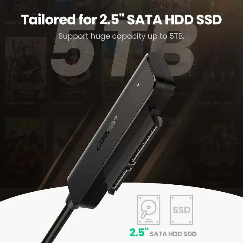 UGREEN 70609 50cm USB-A to SATA Converter