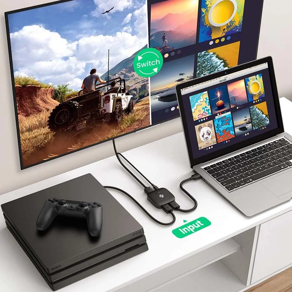 UGREEN 80126 CM333 HDMI Switcher 2-in-1 Out