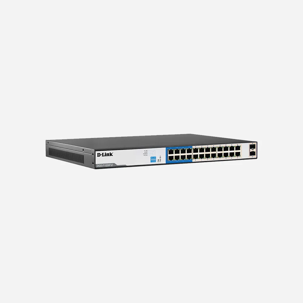 D-Link DGS-F1026P-E 24GE PoE + 2 SFP Ports 250m PoE Switch